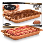 Tapadásmentes szalonna sütőtálca serpenyő, csepegtető tálcával   Bacon Bonanza Copper