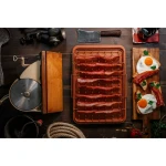 Tapadásmentes szalonna sütőtálca serpenyő, csepegtető tálcával   Bacon Bonanza Copper