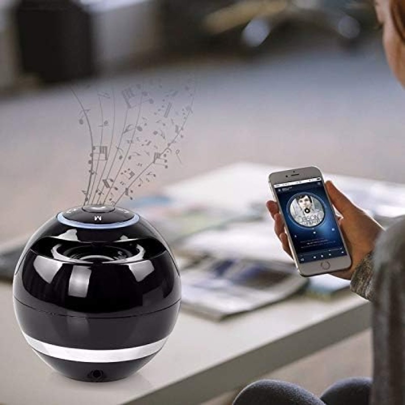 Bluetooth hangszóró LED lámpával Hordozható vezeték nélküli mini hangszóró Mobil zene MP3 mélynyomó TF  Ball CattleBie T&G A18