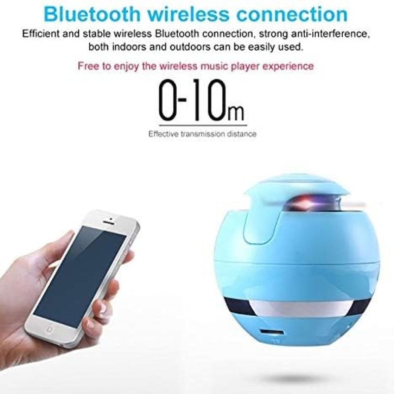 Bluetooth hangszóró LED lámpával Hordozható vezeték nélküli mini hangszóró Mobil zene MP3 mélynyomó TF  Ball CattleBie T&G A18