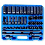 Hitman HA-2581 Erősített 1/2" 12 lapfejű dugókulcs készlet – prémium fekete kivitel