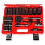 Hitman HA-6844 1/2" Gépi Dugókulcs készlet – 23 részes, 12 lapfejű kivitel