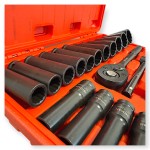 Hitman HA-6844 1/2" Gépi Dugókulcs készlet – 23 részes, 12 lapfejű kivitel