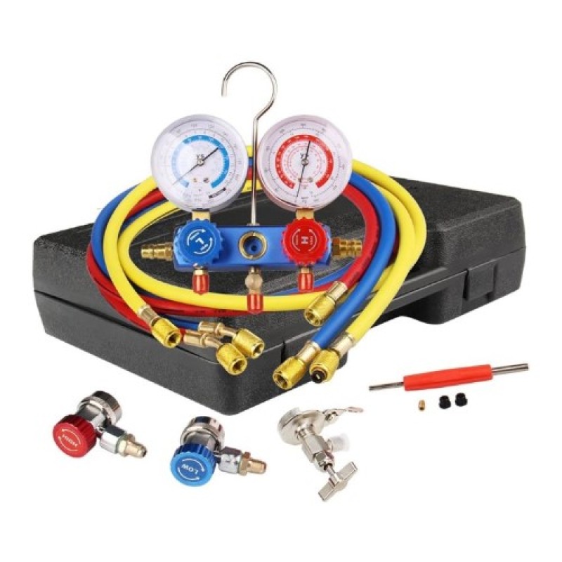 Haina HA-2103 klímaszerelő nyomásellenőrző készlet 2500 psi hűtőközeg vizsgálathoz