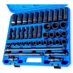 Hitman HA-2581 Erősített 1/2" 12 lapfejű dugókulcs készlet – prémium fekete kivitel