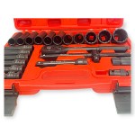Hitman HA-6844 1/2" Gépi Dugókulcs készlet – 23 részes, 12 lapfejű kivitel