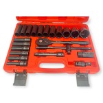 Hitman HA-6844 1/2" Gépi Dugókulcs készlet – 23 részes, 12 lapfejű kivitel