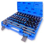 Hitman HA-2581 Erősített 1/2" 12 lapfejű dugókulcs készlet – prémium fekete kivitel