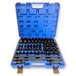 Hitman HA-2581 Erősített 1/2" 12 lapfejű dugókulcs készlet – prémium fekete kivitel