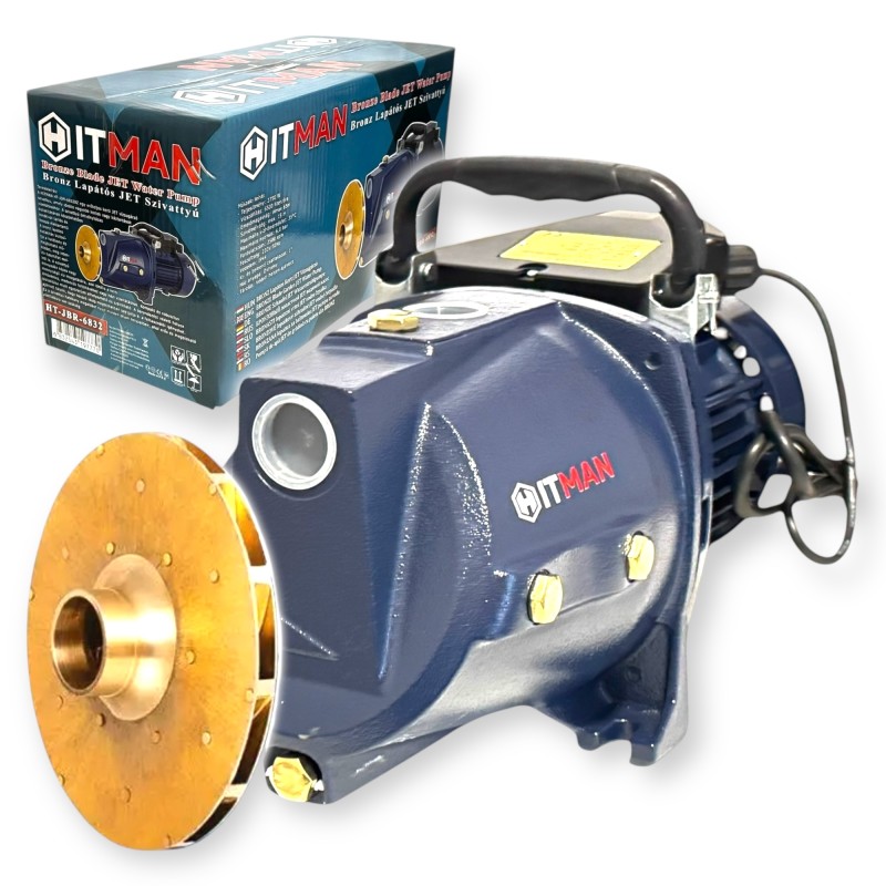 Hitman HT-JSM-6832BZ Kerti JET Szivattyú, BRONZ lapátos, 2750W teljesítmény