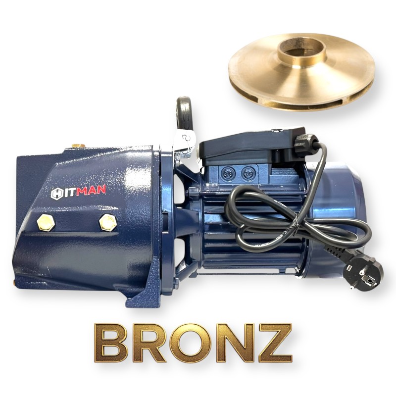 Hitman HT-JSM-6832BZ Kerti JET Szivattyú, BRONZ lapátos, 2750W teljesítmény