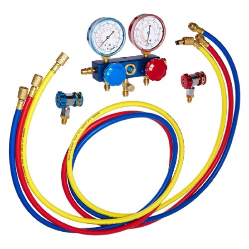 Haina HA-2103 klímaszerelő nyomásellenőrző készlet 2500 psi hűtőközeg vizsgálathoz