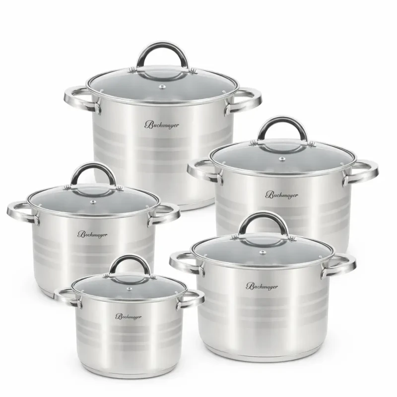 10 részes rozsdamentes edénykészlet – indukciós - Bachmayer BM-15795 Home