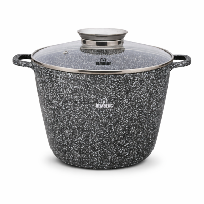 Mély fazék – 14L, 32 cm, Kerámia Márvány Bevonattal, Hemberg HB-7032