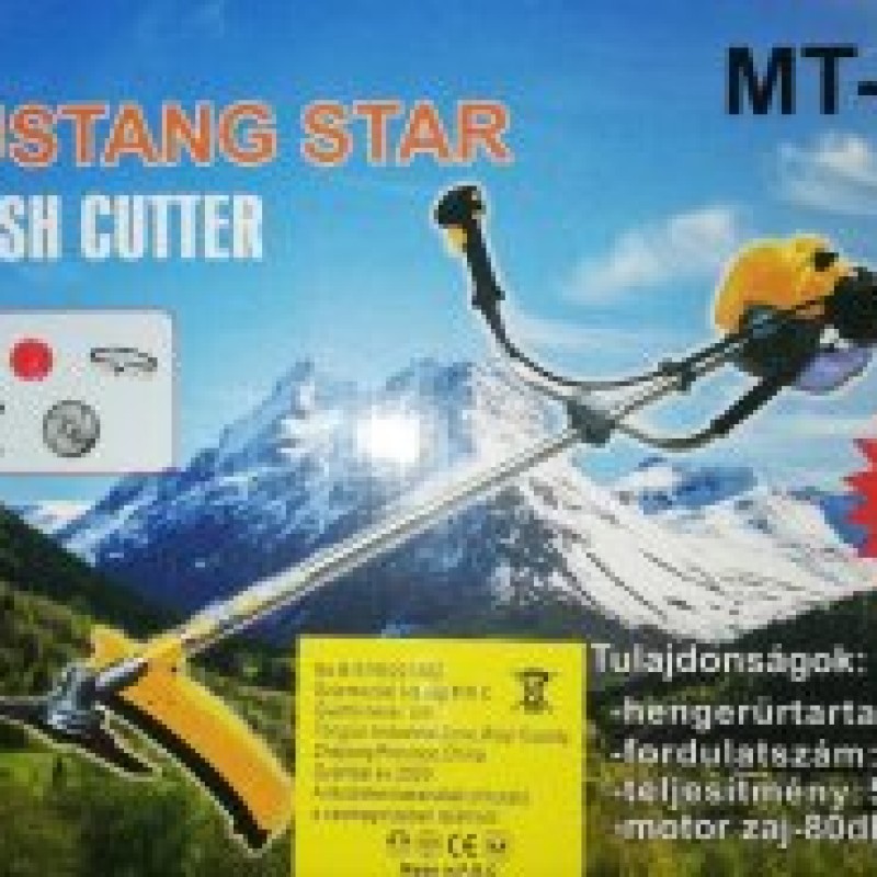 Fűkasza MUSTANG STAR MT-2012 benzinmotoros bozótvágó 63 cm3 5.8Le JAPÁN
