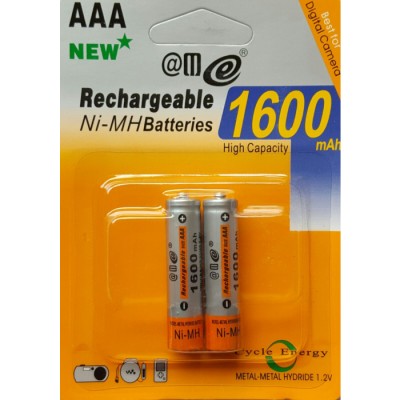 DRULINE 2x AAA újratölthető akkumulátor 1.2V 1600 mAh