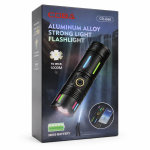 COBRA CB-G66 Alumínium LED Zseblámpa – 1000m Hatótáv, 38650 Akkumulátorral