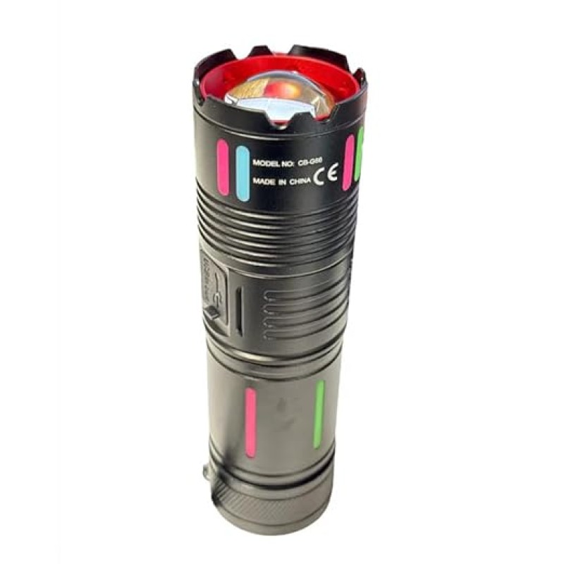 COBRA CB-G66 Alumínium LED Zseblámpa – 1000m Hatótáv, 38650 Akkumulátorral