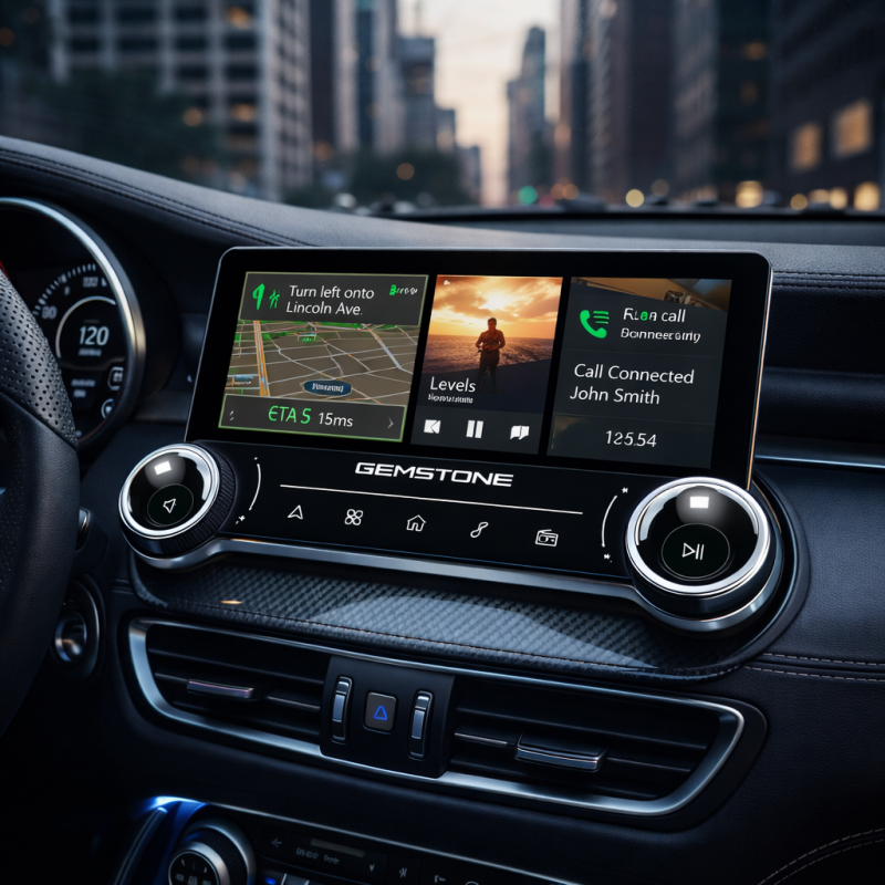 SOAK GEMSTONE QLED 10.36” Autós Multimédiás Fejegység – Dual Knobs, 8GB RAM, 64GB ROM