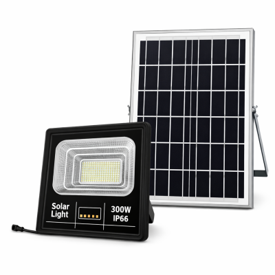 300W Napelemes LED Reflektor IP66 – Nagy teljesítményű kültéri solar lámpa - JORTAN