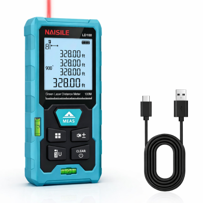 NAISILE 4-in-1 Lézeres Távolságmérő – 0,05–100 m | ±1,5 mm Pontosság
