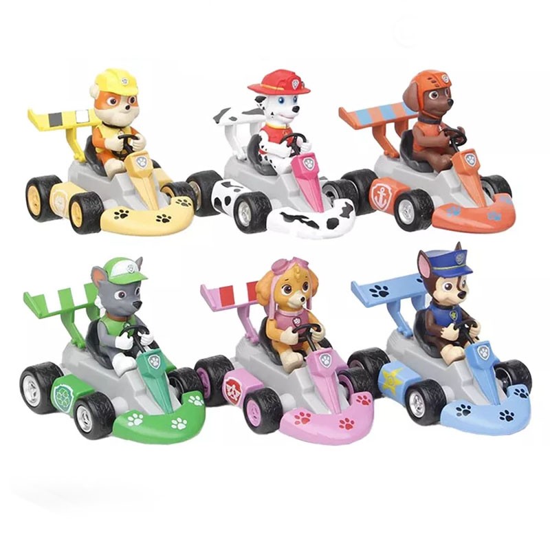 Mancs Őrjárat versenyzők Pull-Back Racers