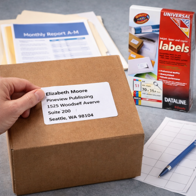 DataLine Esselte fehér etikett címke A4, 51 db x 100 lap /cs ( 70 x 16,9mm) 36826