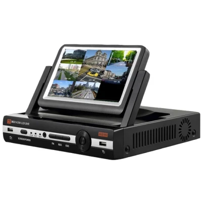 8 csatornás DVR kamerarögzítő H.264 AHD/TVI/IP támogatással és beépített kijelzővel