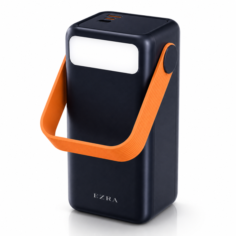 EZRA PR138 powerbank 40000mAh – nagy kapacitású hordozható gyorstöltő LED lámpával és Type-C csatlakozóval
