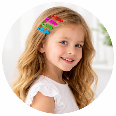 Színes hajcsatt 4db