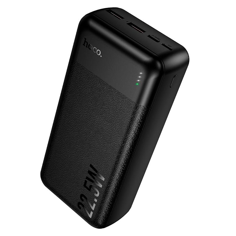 HOCO J159B Powerbank 30000mAh – Hordozható Gyorstöltő PD/QC Támogatással, 22.5W, 2×USB + Type-C