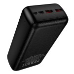 HOCO J159B Powerbank 30000mAh – Hordozható Gyorstöltő PD/QC Támogatással, 22.5W, 2×USB + Type-C