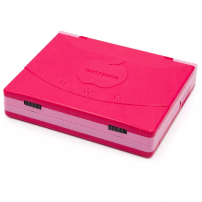 Rózsaszín játék laptop, zenél és világít