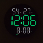 Digitális LED óra távirányítóval - hőmérséklet, páratartalom, dátum és nap kijelzéssel