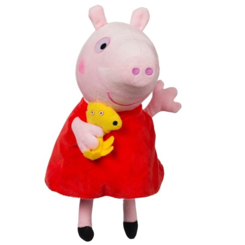 Peppa malac plüss - Peppa kis baráttal