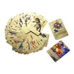 Pokemon  kártya készlet, Gold 25 db vizallo plasztik kartya Trading Card Game Waterproof Plastic