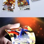 Pokemon  kártya készlet, Gold 25 db vizallo plasztik kartya Trading Card Game Waterproof Plastic