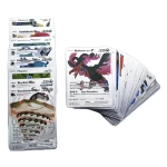Pokemon  kártya készlet, Silver 25 db vizallo plasztik kartya Trading Card Game Waterproof Plastic