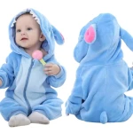 Stitch jelmez plüss pizsama kigurumi gyerekeknek – puha, meleg és kényelmes