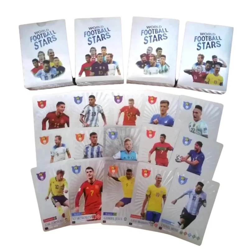 Focisták 55 ezüst kártya készlet - World Football Stars - limitált kiadás vizallo plasztik kártya Waterproof Plastic