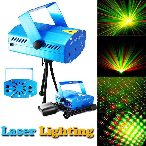 Disco fény Mini Laser Stage Lighting ( többféle alakzattal, szivecskék, csillagok )