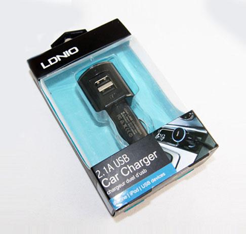 LDNIO Dual USB 2-Port Car Charger Adaptor 2100mA DL-DC216