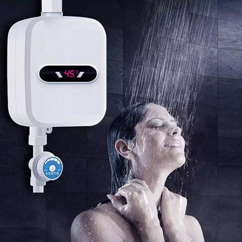 Elektromos Átfolyós Vízmelegítő LCD kijelzővel zuhanyrózsával