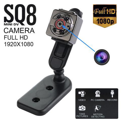 SQ8 Mini 1080P Full HD Car DVR Camera Recorder  -  BLACK