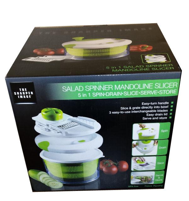 APRÍTÓ KÉSZLET SALÁTÁKHOZ , SALAD SPINNER MANDOLINE SLICER 4-in-1 Salad