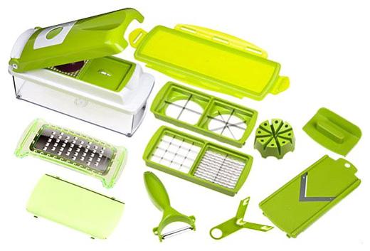 Nicer Dicer Plus szeletelő – multifunkciós szeletelő, daraboló, aprító 10 részes 