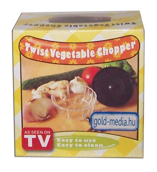 ZÖLDSÉG SZELETELŐ ÉS  APRÍTÓ (TWIST VEGETABLE CHOPPER)