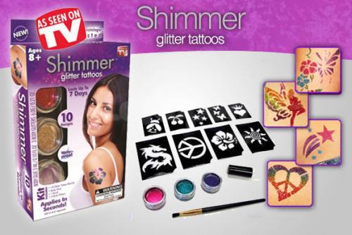 SHIMMER Glitter Tattoos csillámtetováló készlet