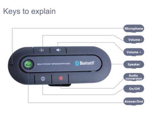 BLUETOOTH kihangosító szett, Bluetooth Hands Free Car Kit