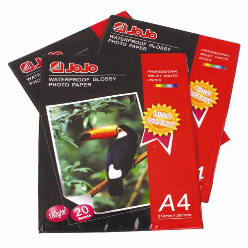 Fotópapír fényes A4, 180g (20 db/cs) high gloss JOJO inkjet printing photo paper